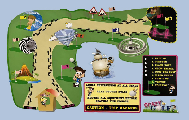 Crazy Golf Map